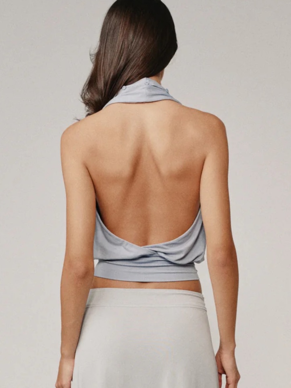 With Jean ELLA TOP | STEEL BLUE - Picture 2 of 4